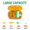 Codcaw Weekly Pill Organizer 2 Times a Day, Moisture-Proof, Detachable