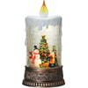 Christmas Snow Globe Lantern, Candle Shaped Snow Lantern with Music