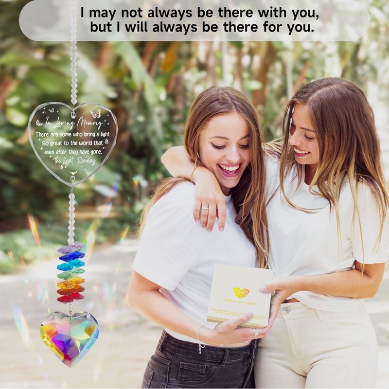 Memorial Gift for Loss of Loved One, Crystal Suncatcher Sympathy