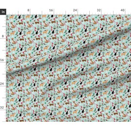 Spoonflower Fabric - Chihuahua Dogs Cute Christmas Best Chihuahuas Dog Printed on Petal Signature Cotton Fabric by The Yard - Sewing Quilting Apparel Crafts Decor