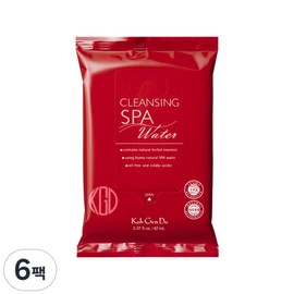 Kogendo Water Cloth Cleansing Tissue 67ml, 10 sheets, 6 pcs / 코겐도 워터 클로스 클렌징 티슈 67ml, 10매입, 6개