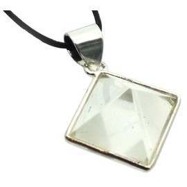 Angelleesa Designs Ltd Clear Quartz Gemstone Pyramid Pendant
