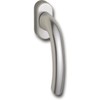 Hoppe 8106619 Tokyo window handle with snap lock, square 7