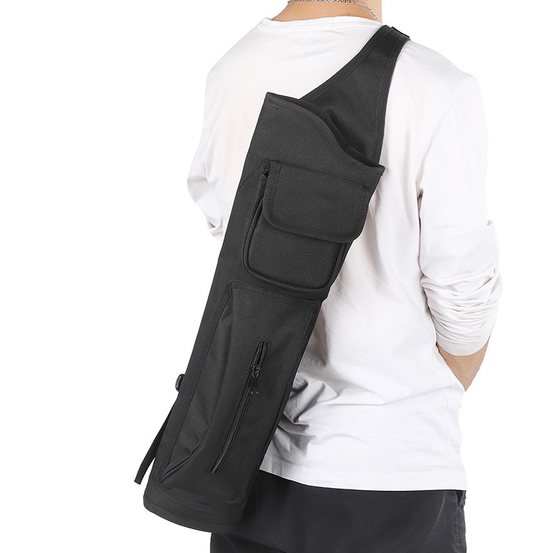 Universal Carbon Glass Fiber Arrows Case Canvas Quiver Backpack Type