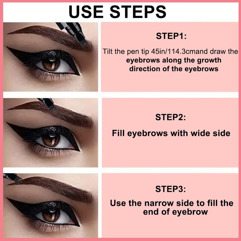 New Magic Eyebrow Pencil, 3D Waterproof Microblading Eyebrow Pencil Contouring