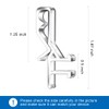 Hidden Channel Valance Clips, 1-7/8inch Clear Plastic Valance Clips for