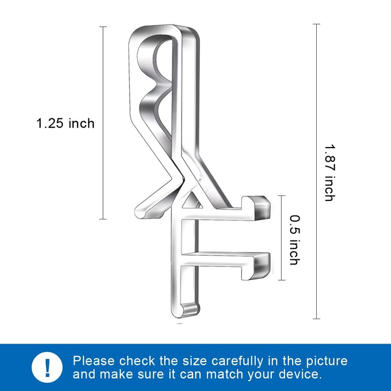 Hidden Channel Valance Clips, 1-7/8inch Clear Plastic Valance Clips for