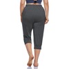 ZERDOCEAN Women's Plus Size Active Yoga Lounge Indoor Capri Casual