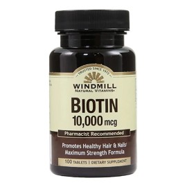 Biotina 000mcg Windmill Biotin 100 Tabletas