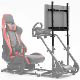 Anman Racing Pro Visualizer Display Stand, Supports 24 to 60 inch Screen Display Stands, Only Available With This Racing Simulator Cockpit Stand