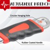 vibedor 8 Inch Adjustable Wrench with Ergonomic Rubber Grip Spanner