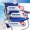 Rio Brands 4-Position Backpack Lace-Up Suspension Folding Beach Chair, Light