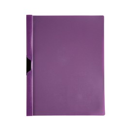 Filexec Products Report Cover, Metal Clip, Clear Front, Pack of 5 Presentation Folder, Purple (50504-68204)