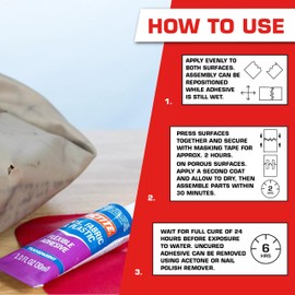 Loctite 1360694 Vinyl Fabric & Plastic Repair Flexible Adhesive, 1 oz, Clear