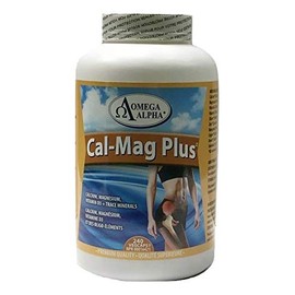 Omega Alpha Omega Alpha. Cal-Mag Plus-Liquid Ca & Mg with Vitamin D+Trace Minerals-Helps The Development and Maintenance of Bones and Teeth 240veg Capsules