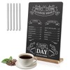 MADOCEGO A4 (11.8'' x 8.4'') Size Chalkboard Sign,Small Black Chalkboard,Tabletop