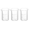 PATIKIL Pack of 3 5 ml Low Shape Glass Cups