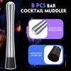 Zonon Muddler for Cocktails Stainless Steel Drink Muddler 8 Inch