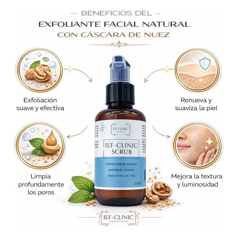 Ief-clinic Scrub Exfoliante Facial Profesional Cabina Spa