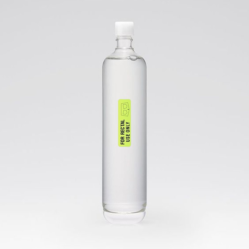 Hybsk for Rectal Use Only Stickers 1.5" x 0.375" Fluorescent
