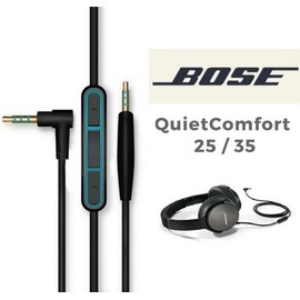 Replacement Audio Cable Cord For Bose QuietComfort QC25 QC35 Noise Cancelling Headphones with Microphone and Volume Control Premium Quality