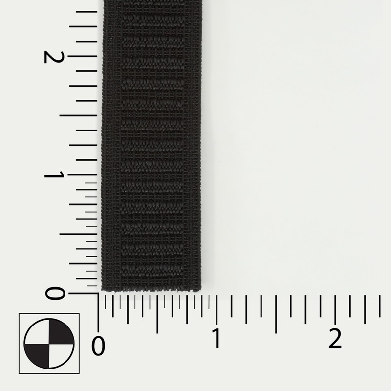 Dritz Non-Roll Woven, 3/4-Inch by 1-Yard, Black Elastic