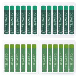 PATIKIL Grass Green, Turquoise Oil Pastels, 24Pcs Soft Oil Crayons Creamy Pastels Stick Art Supplies for Art Painting Drawing Blending Graffiti for Artists Beginners
