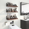 Heimlove Floating Shelves for Wall, 16 Inch Long Wood Floating