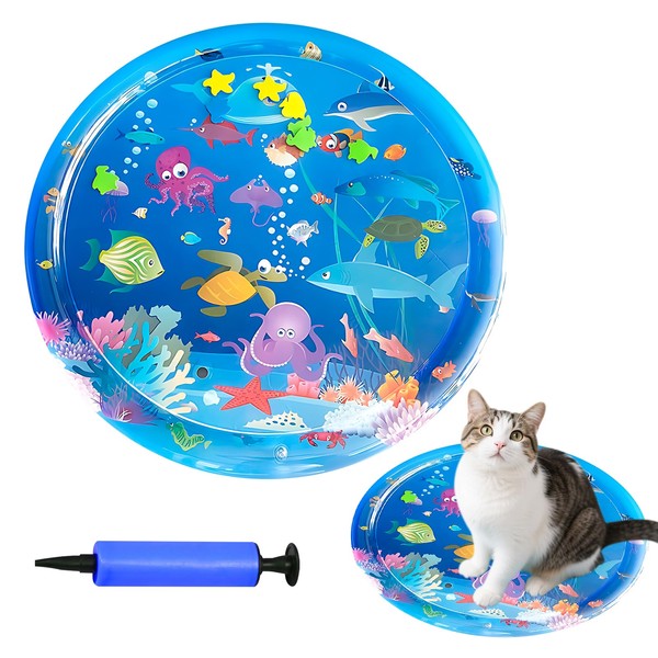 Irsnianianfa Pet Water Bed,Upgraded Thickened Water Sensory Play Mat with