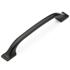 Ravinte 10 Pack Black Cabinet Pulls 5 Inch Kitchen Cabinet Handles Matte Black Handles for Kitchen Cabinet Hardware Arch Cabinet Handles for Drawer Dresser Curved Drawer Handles