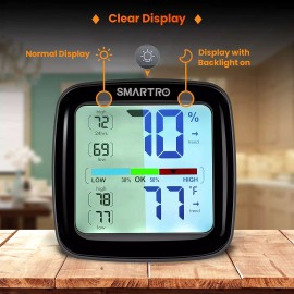 SMARTRO SC42 Professional Digital Hygrometer Indoor Thermometer Room Humidity Ga