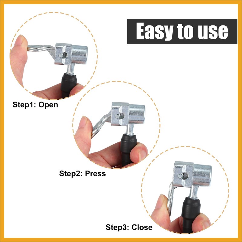 Partuto 200cm 79" Car Tire Air Inflator Extension Hose Quick