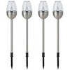 Dehner Flame Solar Light Set of 4 Diameter 6.1 cm