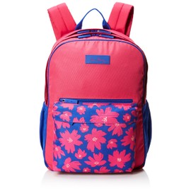 Vera Bradley Women's Lighten Up Large Colorblock Backpack, Art Poppies