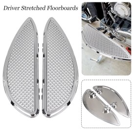 Unbranded Chrome Driver Floorboards For Harley Softail Road King FLHR Electra Street Glide