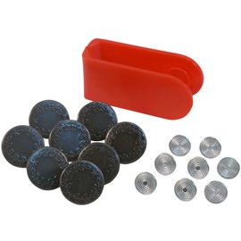 SINGER 00841 Jean Buttons Kit, 8 Sets with Tool,