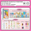 DIY Rainbow Scratch Art Set, Creative Rainbow Scratch Painting, Piece