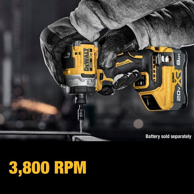 Dewalt DCF860B 20V MAX XR Brushless 3-Speed Lithium-Ion 1/4 in.