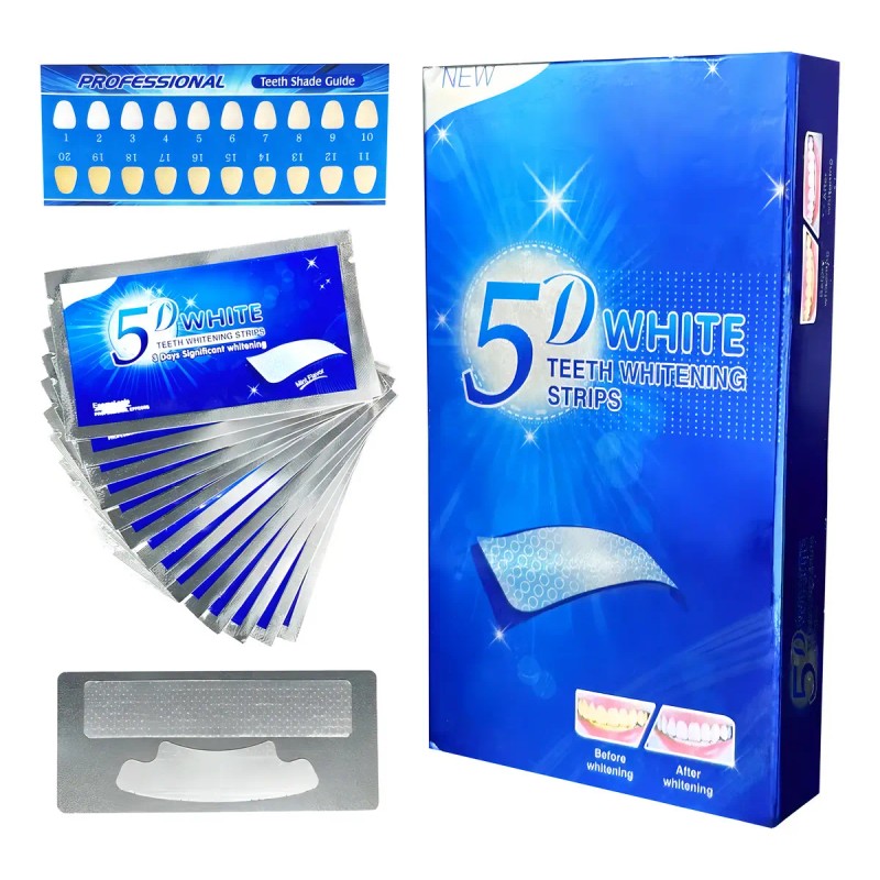 28pares Tira Tiras Blanqueadoras Dientes Blanquear Eficaces Limpiar Eliminar Manchas