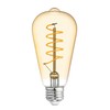 GE Vintage Style LED Light Bulb, 60 Watt, Amber Finish,