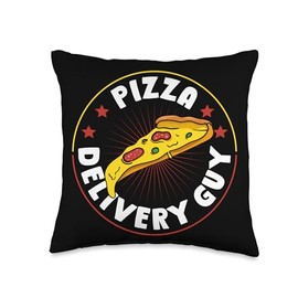 Pizza Delivery Guy Funny Fast Food Lover Gift Throw Pillow