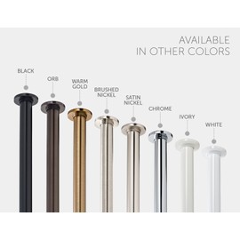 Ivilon Tension Curtain Rod - Spring Tension Rod for Windows or Shower, 24 to 36 Inch. Oil Rubbed Bronze ORB