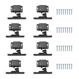Pack of 8 Cabinet Door Locks for Caravans, Caravan Door Locks, Drawer Latches and Locks, Suitable for Cupboards, Drawers, Caravan Doors and More (Black)