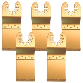 5 Pack - 35mm Carbide End Cut Multi Tool Blades for Bricks, Plaster and Grout Removal Cutter Saw Set Compatible with Dremel Fein Multimaster Makita Etc Oscillating