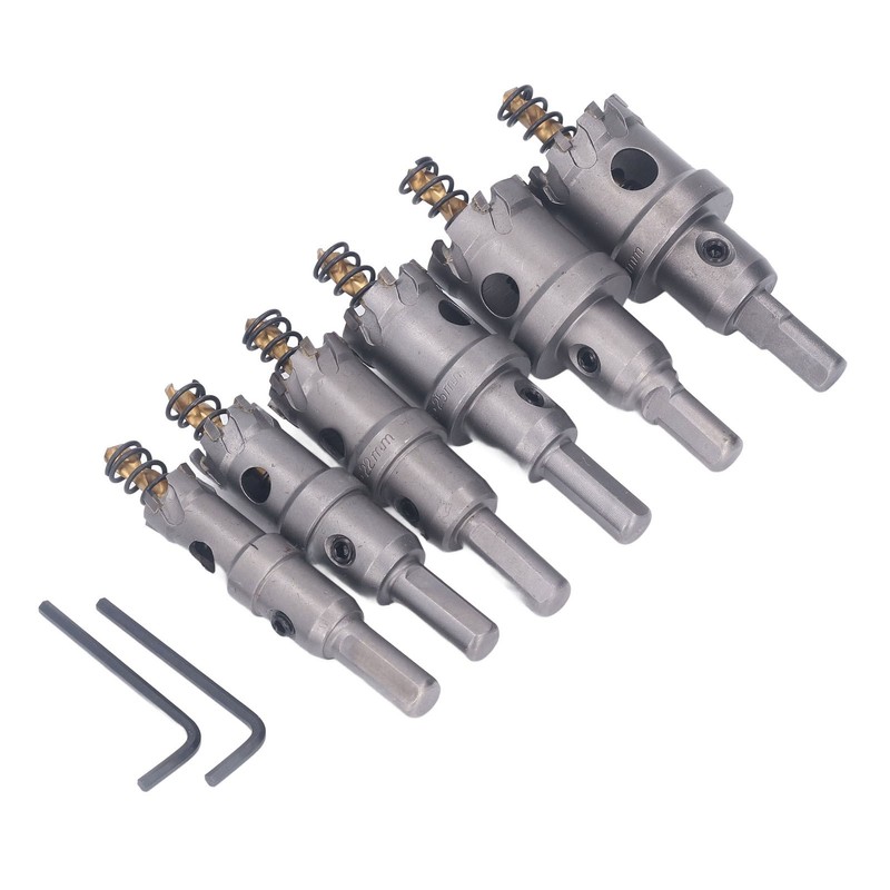 6PCS Set Carbide Hole Saw Kit 16 to 32mm TCT