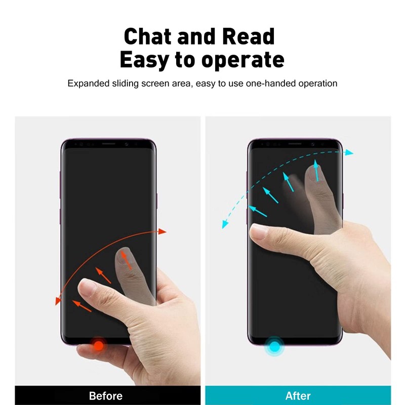 [2 Pack] Matte Rounded Corners Ultra-thin Cell Phone Ring Holder