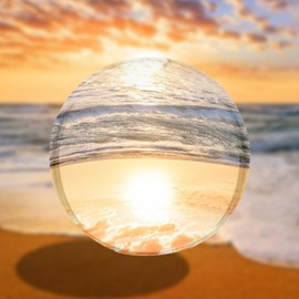 AXVRAV K9 Crystal Ball, 80 mm Decor Photography Ball, Fortune Telling Ball, Glass Ball, Fortune Teller, Fortune Telling Ball, Transparent Ball for Meditation Healing and Posing Aids, No Stand