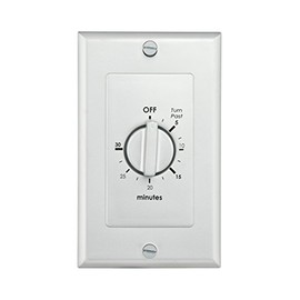 Reliance Controls WB030V Spring-Wound in-Wall Timer, 30-Minute, Silver