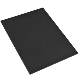 Rubber Soling Sheet for Shoe Soles Repair Boot Heels Replacement, 1/4 Inch Thickness, Black