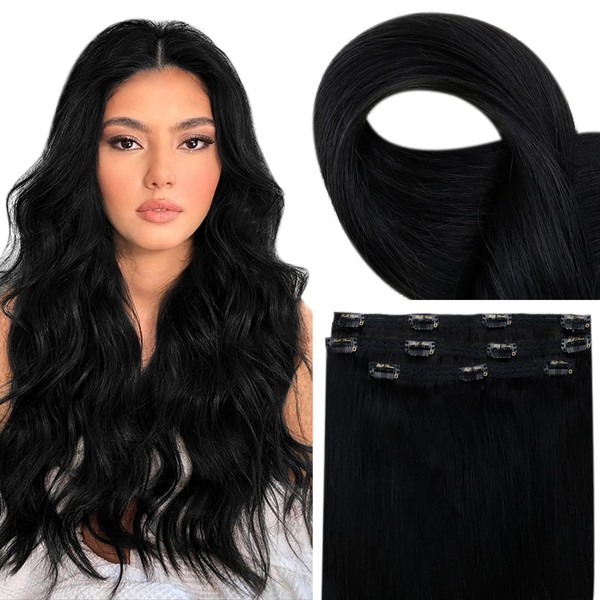 Fshine Real Hair Extensions, 30 cm, 50 g, 3 Pieces,